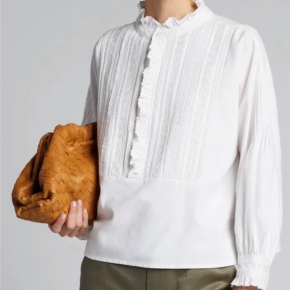 THE GREAT Tuxedo Blouse